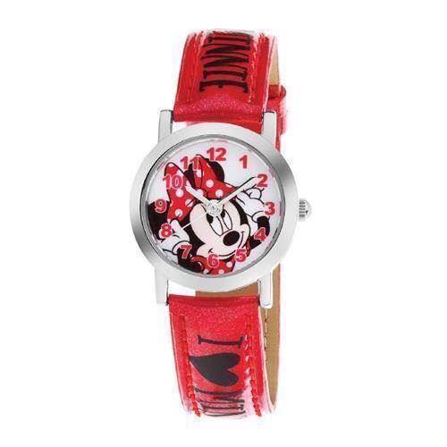 Image of rustfri stål Minnie Mouse Quartz Pige ur fra Club Time